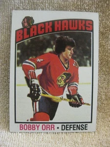 1976-77 Topps Hockey Chicago Blackhawks #213 Bobby Orr NHL hockey EX+ - Imagen 1 de 10