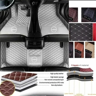For Mercedes-Benz 2000-2024 Luxury Waterproof Front & Rear Liner Car Floor Mats - Image 1 of 4