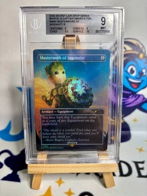 Magic MTG masterwork of ingenuity foil Secret lair marvel BGS 9 #863 (no box ) - Immagine 1 di 2