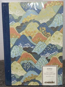 Esmie Luxus Journal liniert 110 g/m² Elfenbein Papier Siebdruck Japan Druck Brandneu - Bild 1 von 9