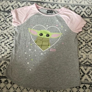 Star Wars Grogu Baby Yoda Shirt Girls Size 8 Jump king Beans - Kohls - Disneyla - Picture 1 of 3