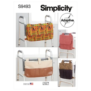 Simplicity Sewing Pattern S9493 WALKER BAGS - Foto 1 di 7