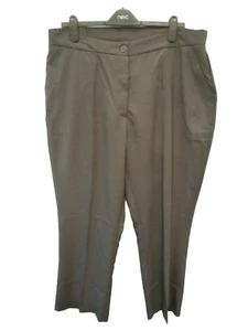 Damart Damen Gr. 22 27L dunkelgrau Smart Freizeit Arbeit Taschen Bundfaltenhose - Bild 1 von 10