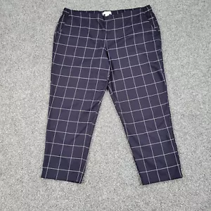 Liz Claiborne Damenhose 16 blau weiß Geometrisches Muster spitz zulaufend elastisch Chino 38 x 26 * - Bild 1 von 20