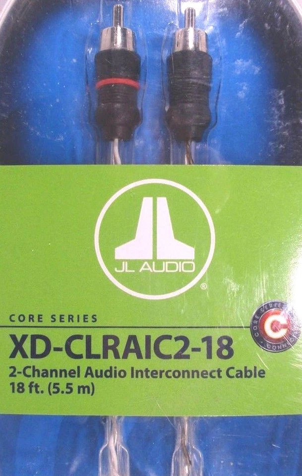 JL Audio XD-CLRAIC2-18 2-Channel RCA Cable 18ft (5.49 m) Audio Interconnect NEW - Image 1 of 1