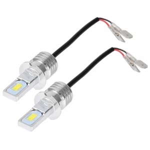 Car 2pcs H3 80W 8000K 12-24V Accessory White LED Fog Light Bulb With Decode - Picture 1 of 9
