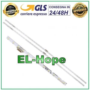 KIT 2 BARRE 38 LED PER TV 49" SAMSUNG UA49NU7 UA49RU7 UE49NU7 UE49RU7 L=530mm - Foto 1 di 1