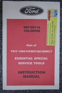 1995 007-00116 & 105-00026 Ford Essential Special Service Tools Instructions - Bild 1 von 1