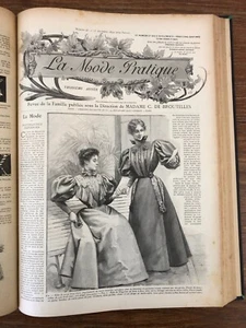 52 x Revues LA MODE PRATIQUE illustrée 1894 Bon état et COMPLETE - Picture 1 of 21