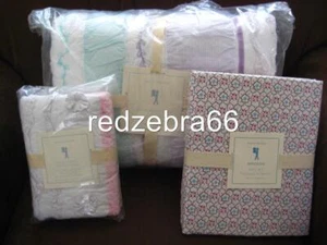 Juego de sábanas Pottery Barn Kids Bailey con volantes doble edredón Equa Brooklyn 5 piezas nuevo en paquete - Imagen 1 de 1