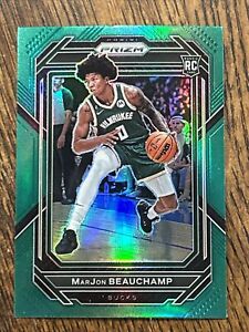 MarJon Beauchamp RC 2022-2023 Prizm Basketball #268 Green Prizm Milwaukee Bucks