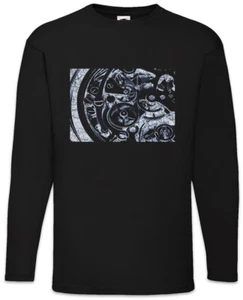 Uhrwerk I Herren Langarm T-Shirt Technologie Ingenieur Mechaniker Zahnrad Uhr - Picture 1 of 1