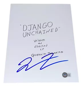 Quentin Tarantino signed Autogramm Django Unchained Drehbuch Beckett NY - Bild 1 von 3