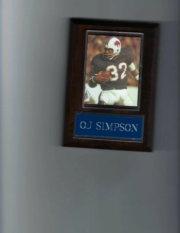 OJ SIMPSON PLAQUE BUFFALO BILLS FOOTBALL NFL O.J Cover
