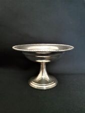 Antique Vintage Sheffield England Sterling silver pedestal Dish H38, 5" 140 g