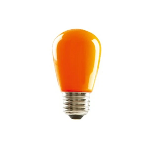 Halco S14 1.4W 120V Orange E26 Medium Base Color Finish LED Sign Lamp - Image 1 of 1