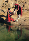 Postcard Acoma Women At Water Cistern "Sky City" Pueblo Of Acoma New Mexico, Nm