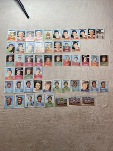 Tarjetas de fútbol americano a & bc goma 1972 dorso naranja X53 Man Utd Man City Liverpool - Imagen 1 de 18