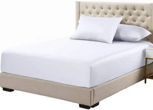 100% Bamboo One Fitted Bottom Sheet Only Ultra Soft Viscose Silky Smooth Cooling - Picture 1 of 22