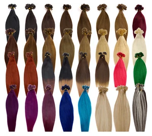 Remy Echthaar Strähnen, Extensions, Haarverlängerung - 45cm 50cm 60cm 0,5g 1g - Bild 1 von 30