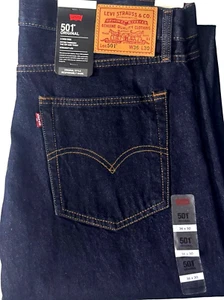 Levis 501 Mens Original Regular Straight Fit Leg Denim Jeans New - Picture 1 of 8
