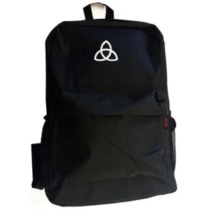 Trinity Christian Godhead symbol Black School Backpack Bag - Picture 1 of 3