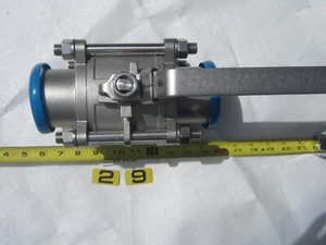 BRADFORD DIXON 3” 316 STAINLESS STEEL SANITARY 2-WAY BALL VALVE 1000WOG (NOS) - Picture 1 of 7
