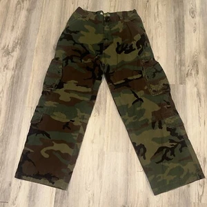 Vintage Kikai Machine Camo Pants Mens 32x32 Green Cargo Military Army Combat 90s - Picture 1 of 7