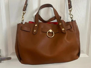 Jasper Conran Brown Leather Tote Bag – Elegant Everyday Handbag - Picture 1 of 15