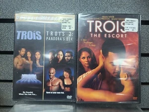 Trois 1 & 2 Pandoras Box Double Feature and Trois Escort | DVD | NEW |Ships Fast - Picture 1 of 2