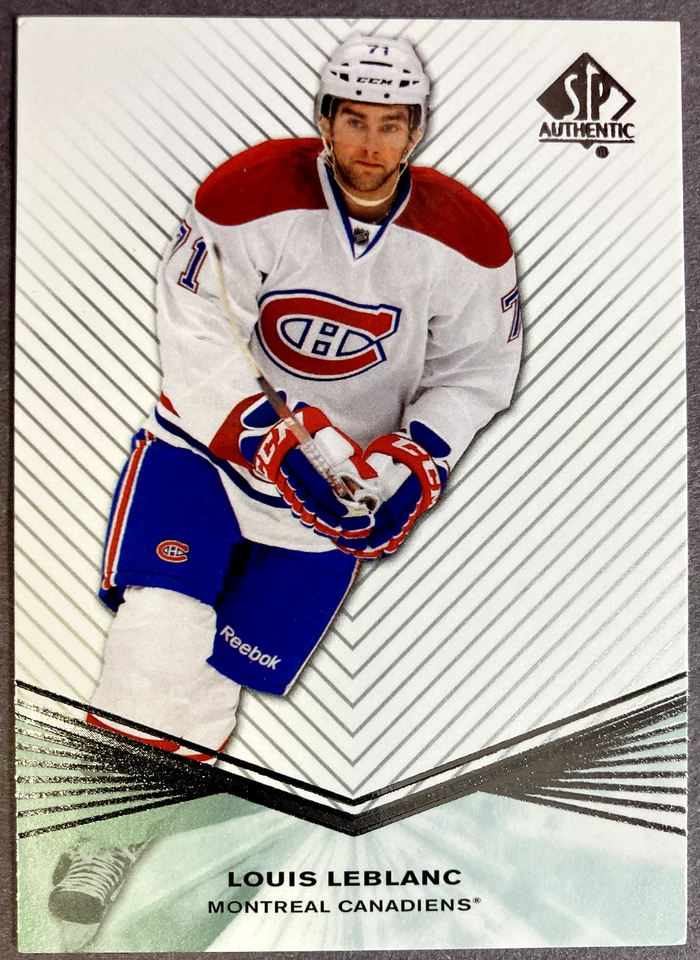 2011-12 Upper Deck SP Authentic Rookie #R48 Louis  Leblanc Montreal Canadiens - Image 1 of 1