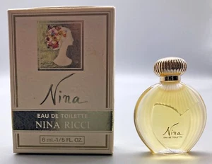 Vintage NINA by Nina Ricci MINI Eau de Toilette 6ml/1/5fl.oz.- Made in France - Picture 1 of 3