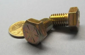Tap Bolt, FT, GRADE 8 Yellow Zinc Chromate 1/2"-13 x 3/4" Length, 25 pc - Picture 1 of 12