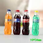 100PC Miniatures Dollhouse Mini Drinks 1:6 Scale Soda Bottles Party Shop Kitchen