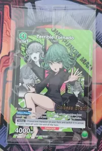 Terrible Tornado Union Arena Tarjeta Lanzamiento Evento Promo OPM-1-051 One Punch Man - Imagen 1 de 4