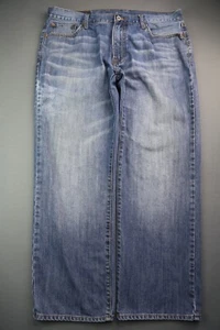 Pantalones de mezclilla para hombre Lucky Brand pierna recta talla lavado mediano 36x29 con cremallera mosca - Imagen 1 de 9