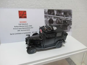 Fiat Balilla Rally Monte Carlo #57 1933 scala 1/43 RIO 4683 - Foto 1 di 9