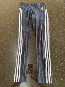 Adidas junior black legging stretch pants size S - Picture 1 of 7