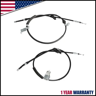 For HONDA 99-00 CIVIC Si 94-98 Acura Integra Parking Hand Brake Cable Set 2pcs - Image 1 of 4