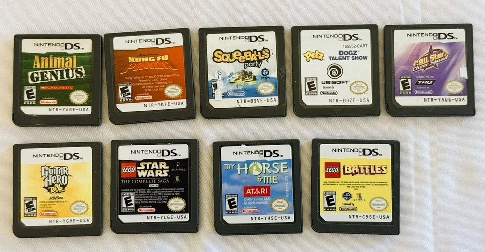 Lote de 9 jogos para Nintendo DS - (Lego Battles, Lego Star Wars, Kung Fu e mais) - Imagem 1 de 1