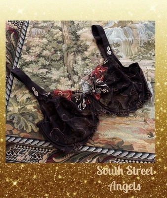 DE COLECCIÓN SIMONE PERELE 153321 MOCA TRANSPARENTE ÓPERA NOTA MUSICAL TAZA COMPLETA SUJETADOR UW ~ 36F Foto 1 de 4