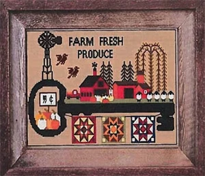 Farm Fresh Produce by Twin Peak Primitives cross stitch pattern - Picture 1 of 1