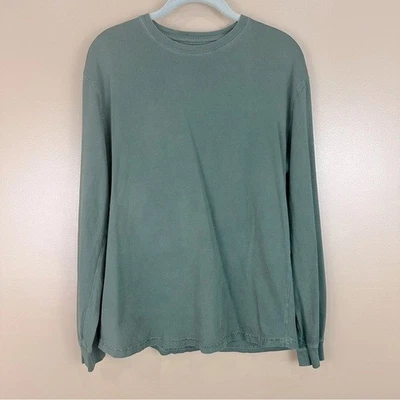 Gap Teen Boys Green Long Sleeve Organic Cotton T-shirt 18-20 - Image 1 of 4