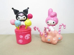 My Melody and Kuromi Mini Trinket Boxes Sanrio 2012 3.5" Plastic - Picture 1 of 7