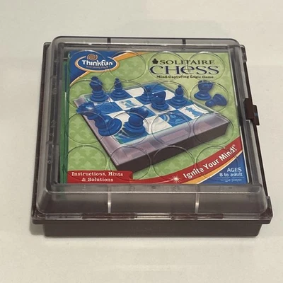 Solitaire Chess COMPLETE Thinkfun 2010 Logic Strategy Puzzle Challenges Solo - Image 1 of 4
