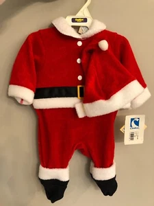 Vintage Carters Infant Baby Santa Outfit, New with Tags, Small, NEW OLD STOCK - Picture 1 of 9
