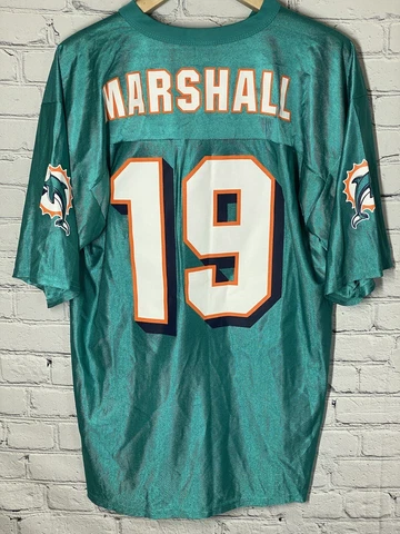 NFL Team Apparel Miami Dolphins #19 Brandon Marshall Jersey Mens Large Teal NWT Cover