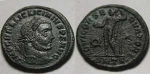 Licinius Jupiter globe scepter wreath Rare genuine Ancient Roman coin patina 312 - Picture 1 of 4