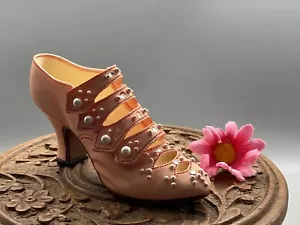 Vintage Miniature Collectors Shoe Pink Figurine Ornament - Picture 1 of 10