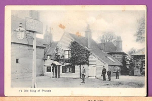 RPPC Ye Old King of Prussia Pub FINCHLEY LONDON Bass Ale Postcard Pre WW1 Era - Picture 1 of 2